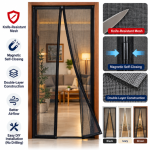 Home Knife-Resistant Magnetic Mosquito Screen
